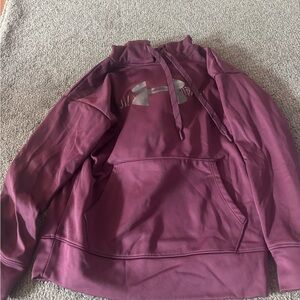 Under Armour Burgundy Sweatshirt with Silver Logo